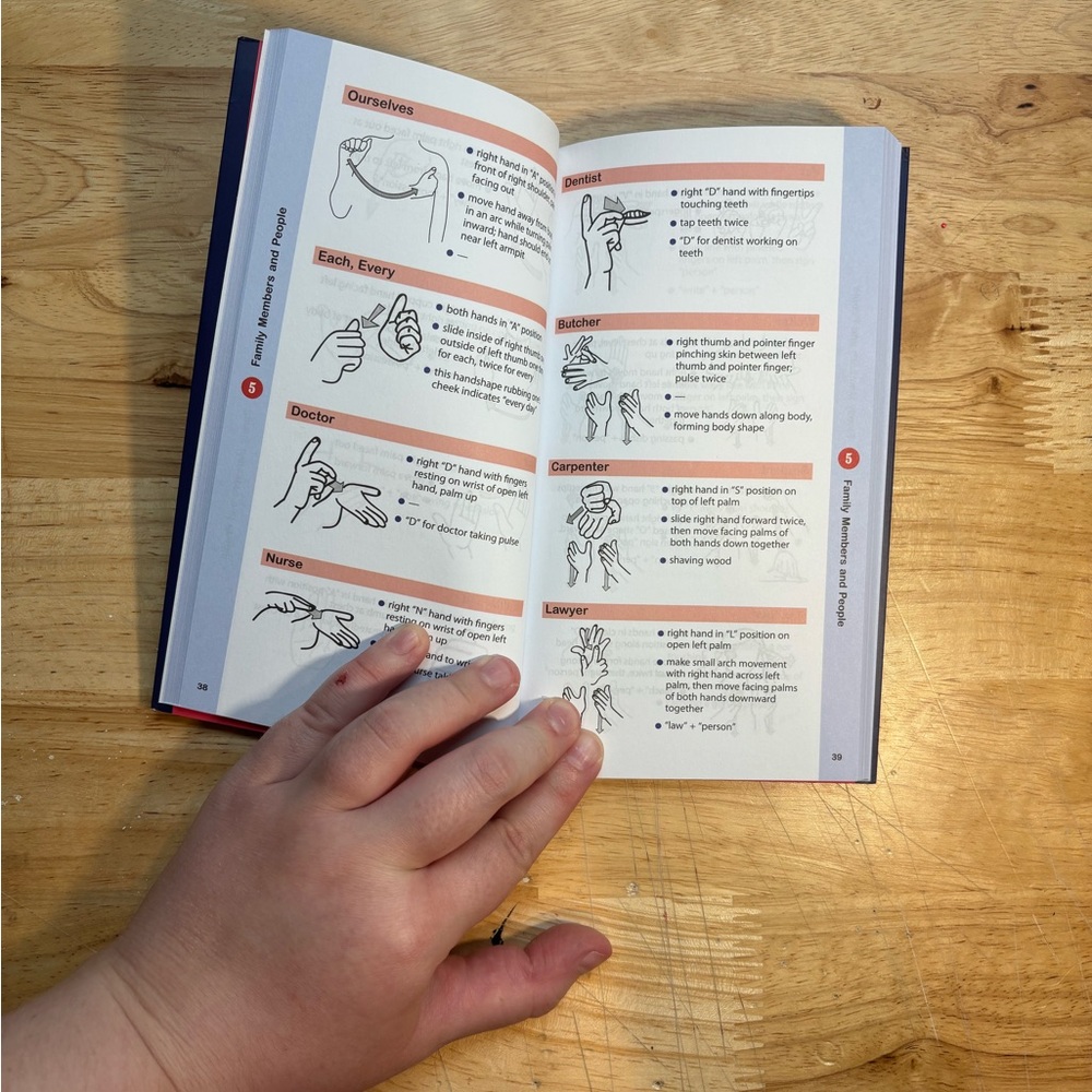 American Sign Language Paperback Guide Book - Picture 5 of 5